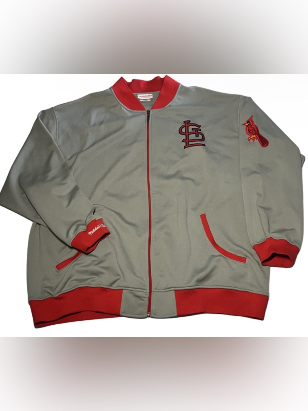 Mitchell & Ness 5XL St. Louis Cardinals Jacket Cooperstown Collection Full Zip